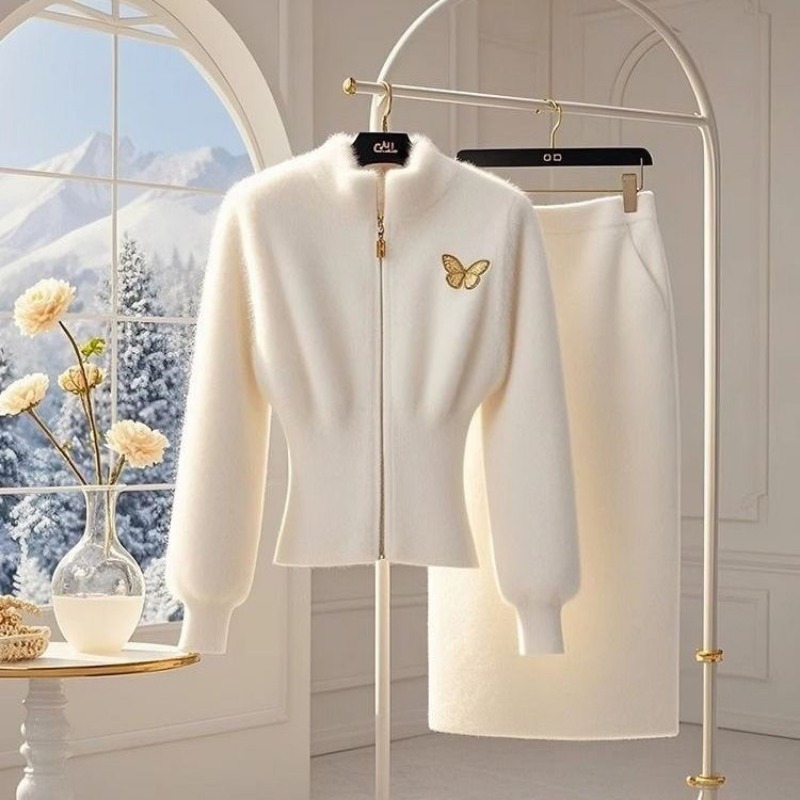 Embroidery Uniforms - Новый роскошный элитный шерстяной вязаный женский