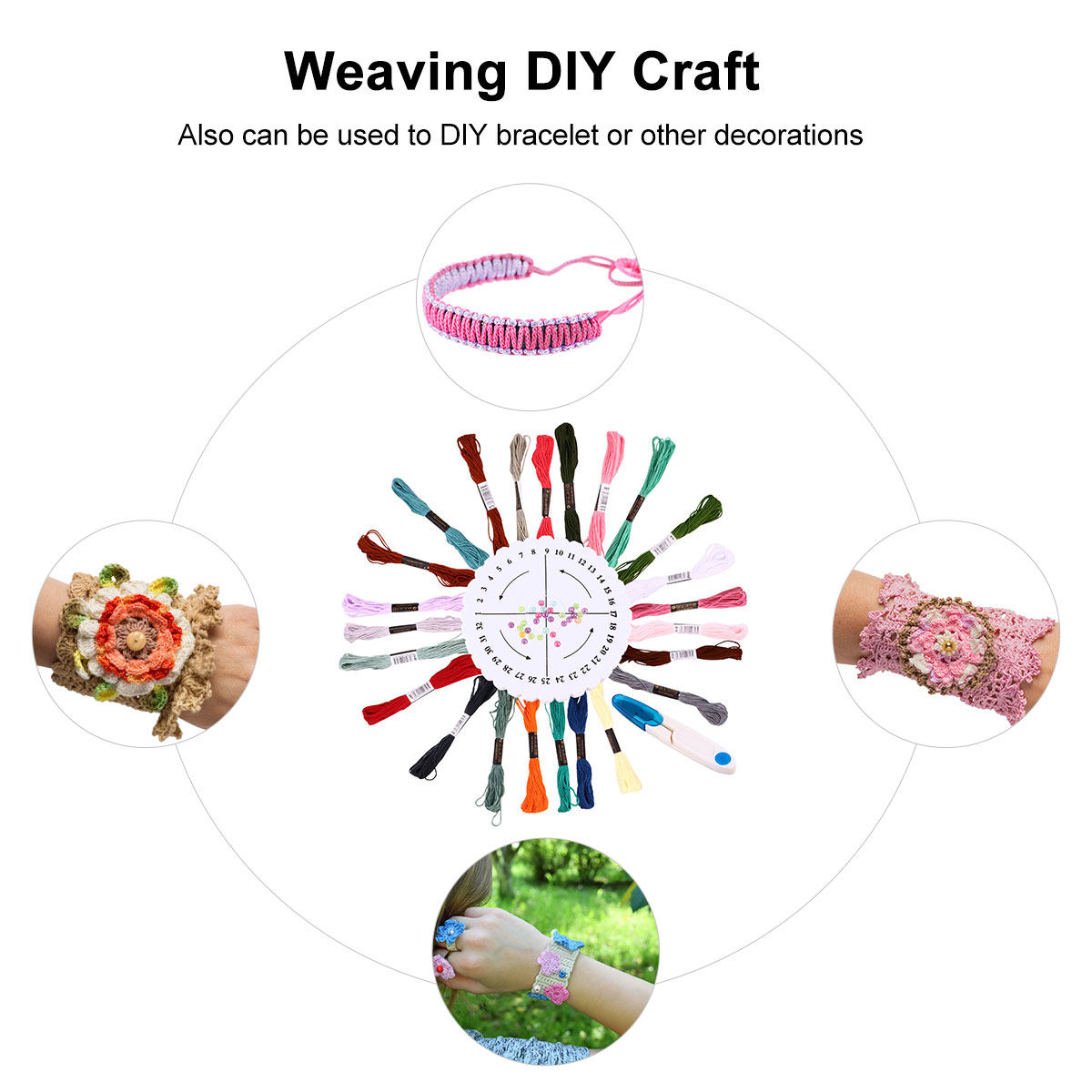 Embroidery Bracelet - 1 комплект для плетения браслетов, набор