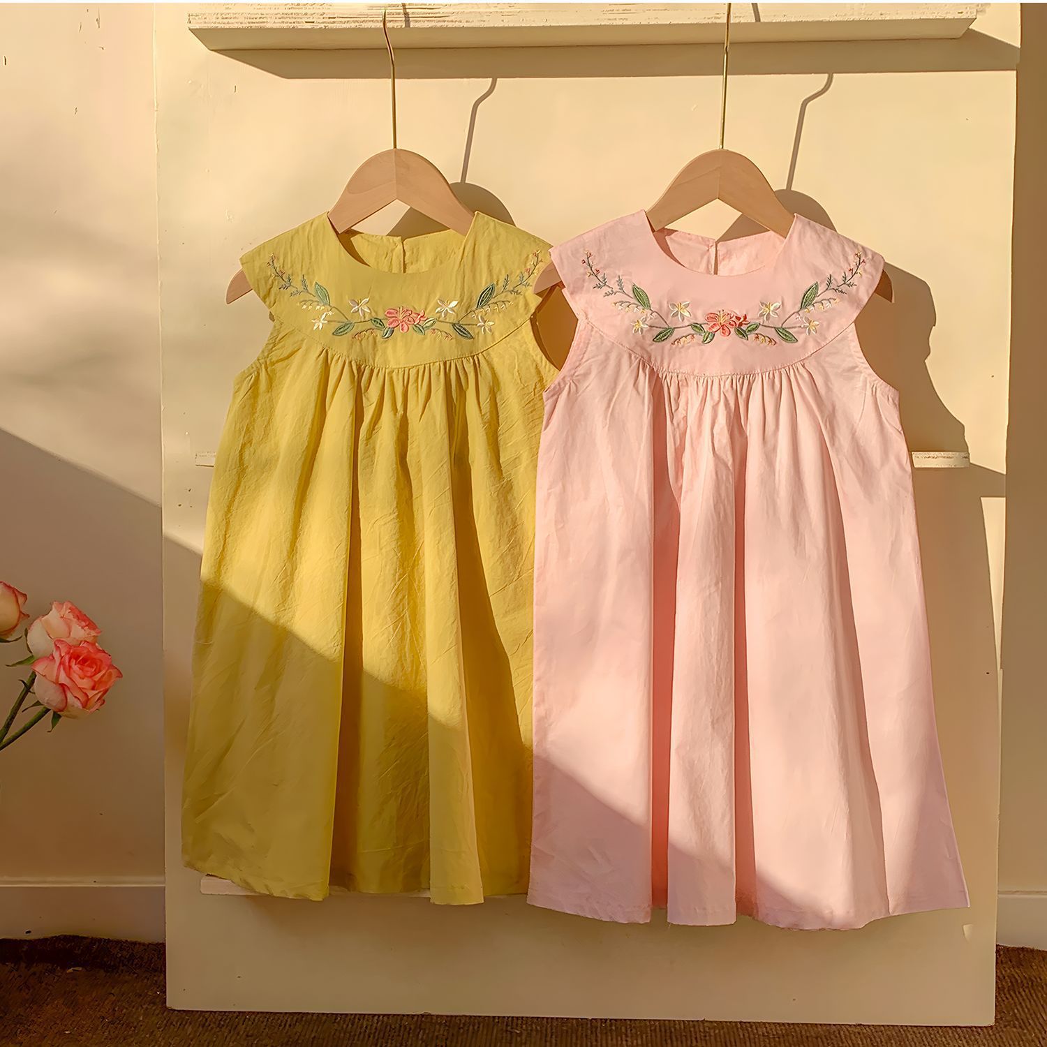 Embroidery Yellow Dress - Новые летние повседневные платья для девочек