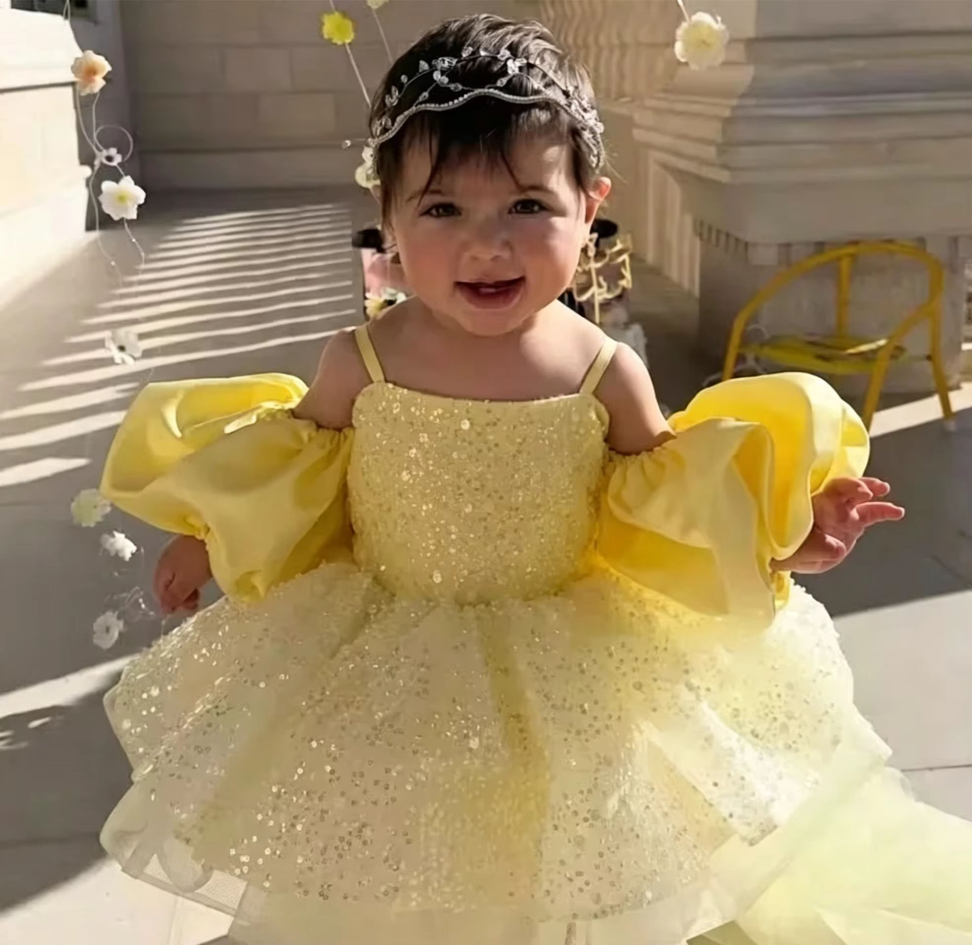 Милые желтые платья с цветочны – обзор и цена Embroidery Yellow Dress