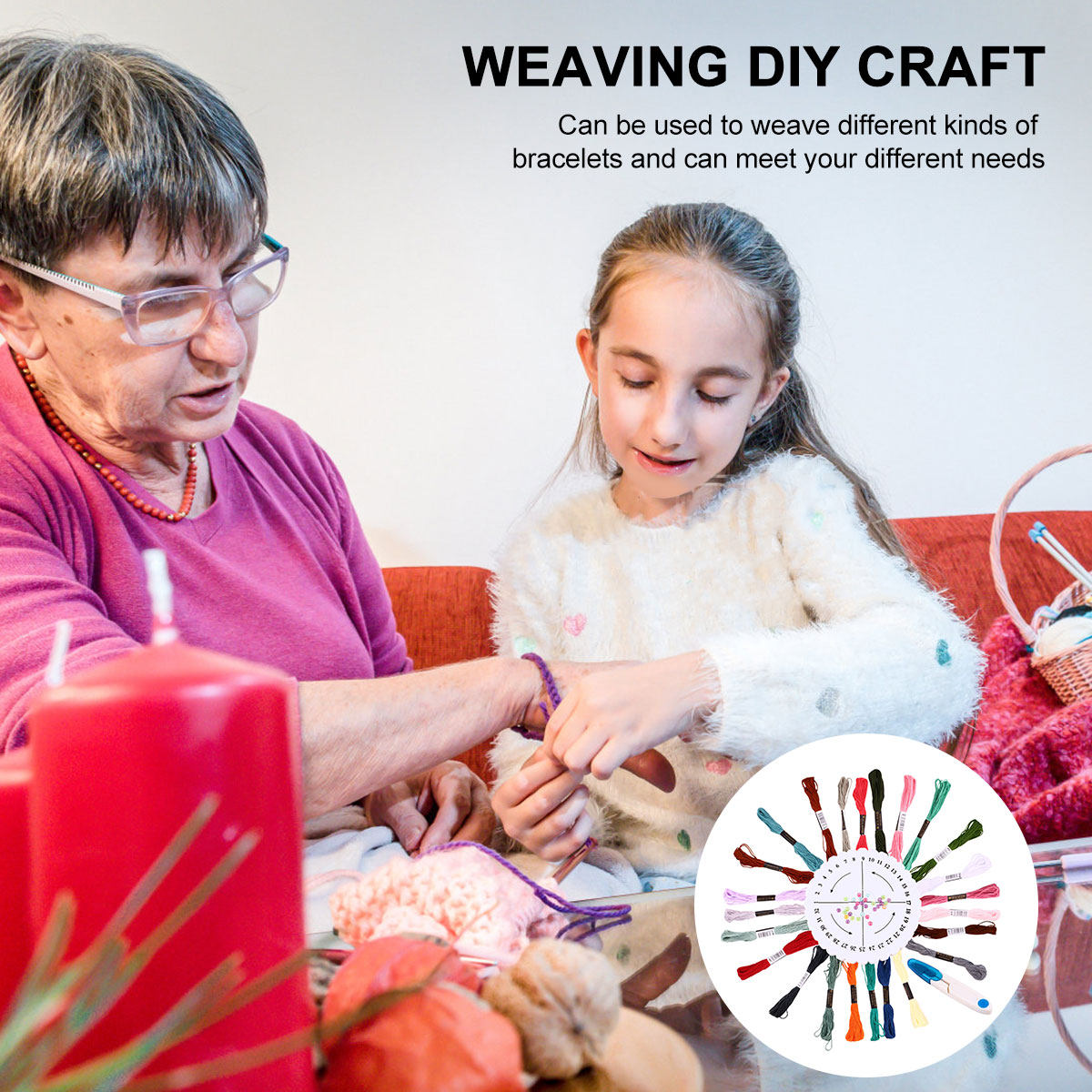 1 комплект для плетения брасле – обзор и цена Embroidery Bracelet