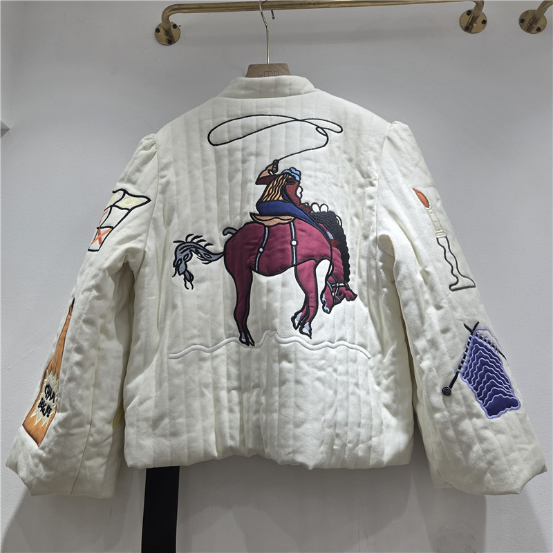 Новая осенне-зимняя женская ку – обзор и цена Embroidery Unique Design