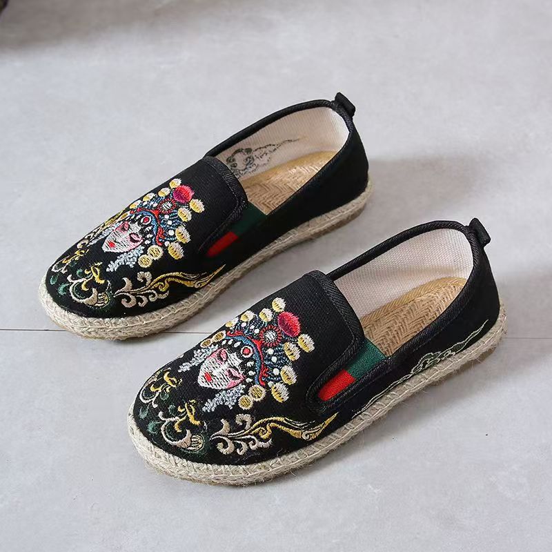 Женские тканевые туфли на плос – обзор и цена Embroidery Fabric
