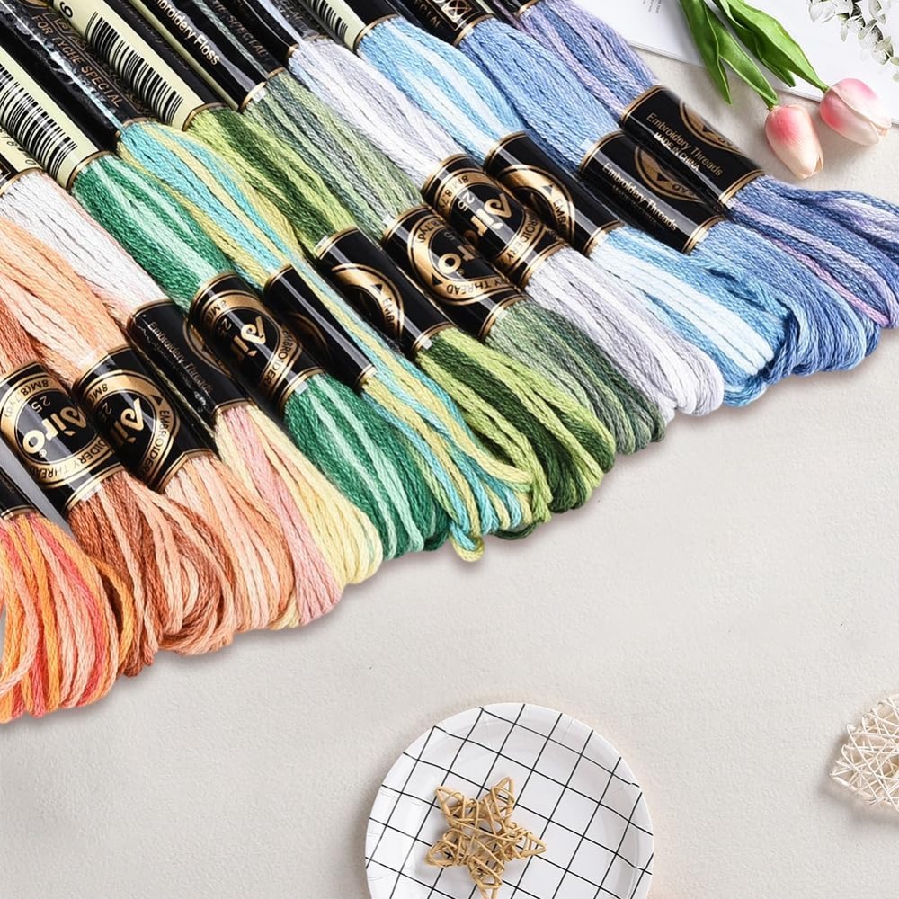 12 мотков, 105 ярдов, разноцве – обзор и цена Embroidery Bracelet