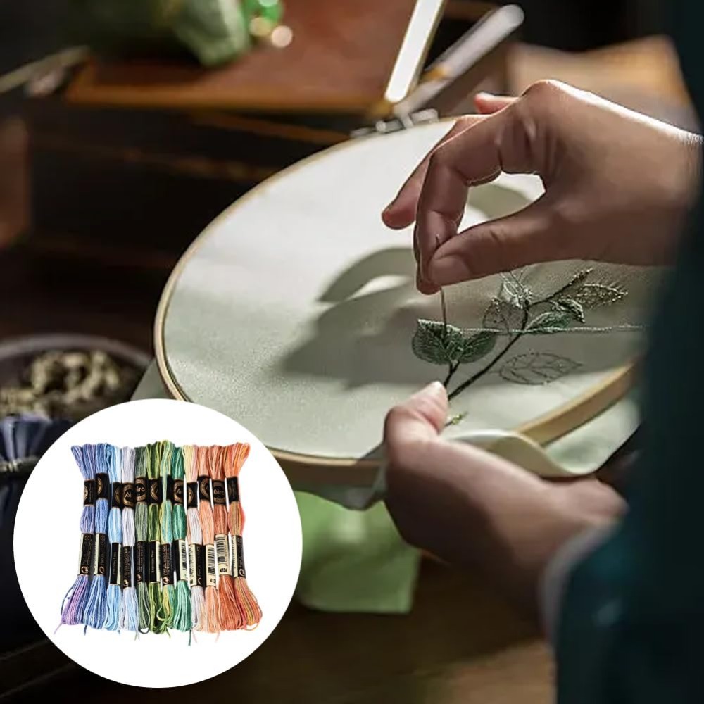 12 мотков, 105 ярдов, разноцве – обзор и цена Embroidery Bracelet