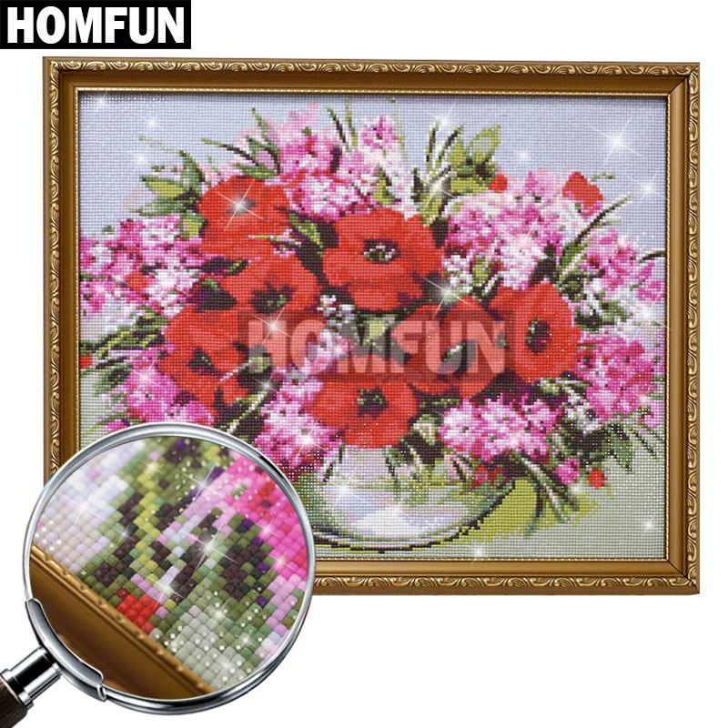 Алмазный Узор HOMFUN 5D страз  – обзор и цена Embroidery Roll Pattern
