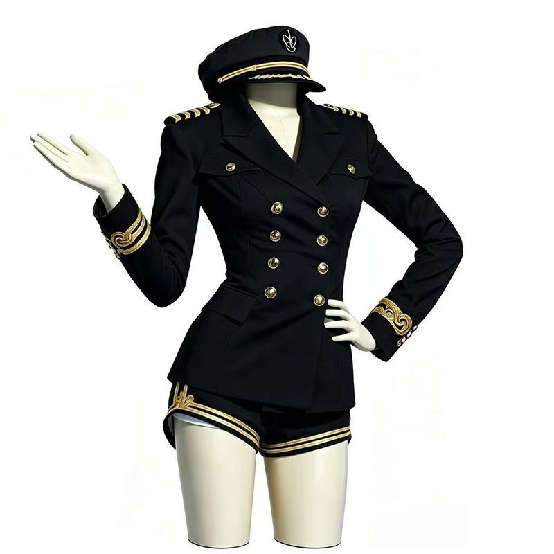 Женский черно-белый костюм кап – обзор и цена Embroidery Uniforms